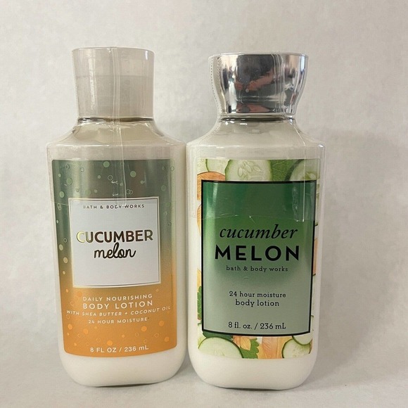 Bath & Body Works Cucumber Melon Body Lotion Set 8 oz 2 Pack - Picture 1 of 2